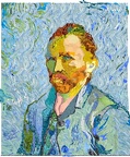 Van Gog Portrait in Blau