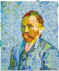 Van Gog Portrait in Blau